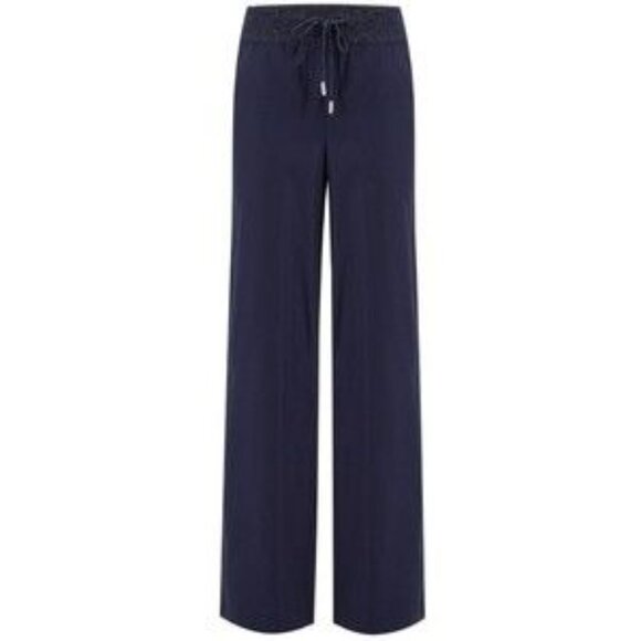 Panicale Navy Blue Wool Blend Trousers - NWT - Picture 2 of 4